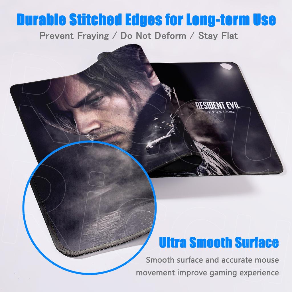 30cmx60cm(11.8x23.6inch) Gaming Long Mouse Pad R-Resident Evil Requiem Laptop Cabinet Non-slip Gamer Keyboard Deskmat Computer Office Accessories