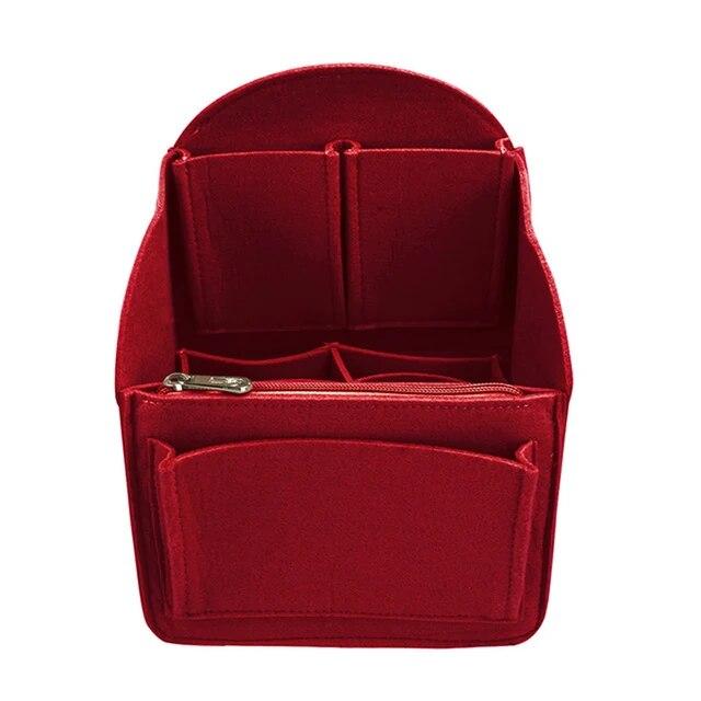 New Portable Make Up Organizer Felt Insert Bag for Handbag Travel Inner Purse Cosmetic Bags Fit Various Women Backpack Bags