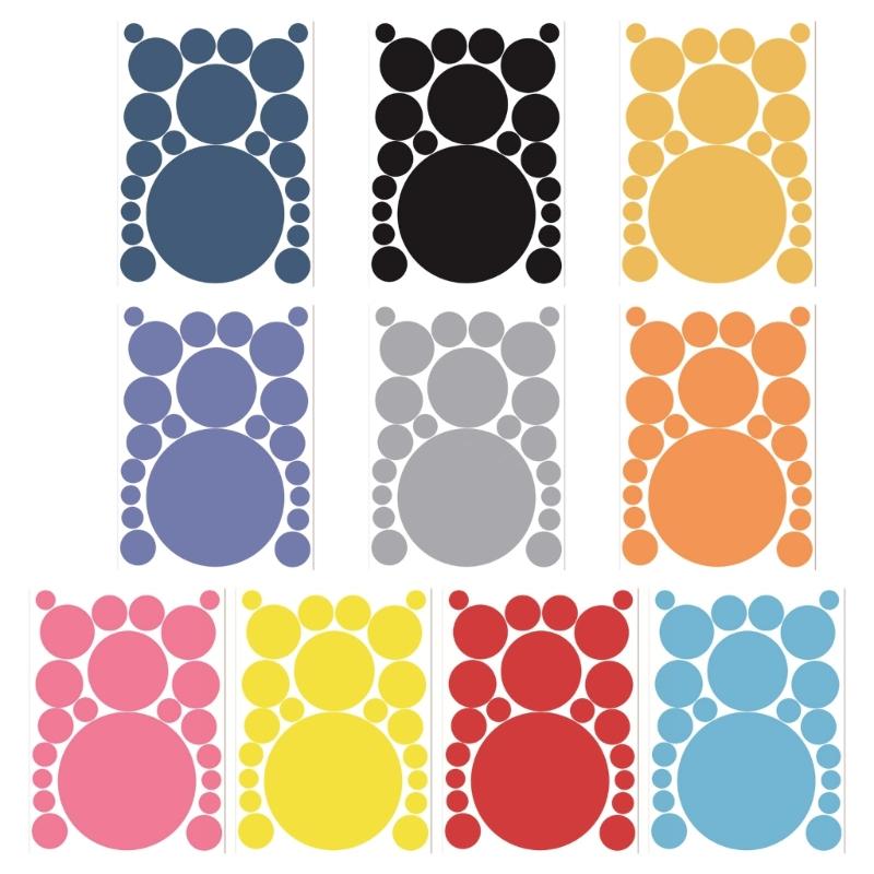 

Colorful Dot Sticker 0.83-5.9In Writable Round Label For Packaging Seal Envelope Card Scrapbooking Journaling Labelling 1