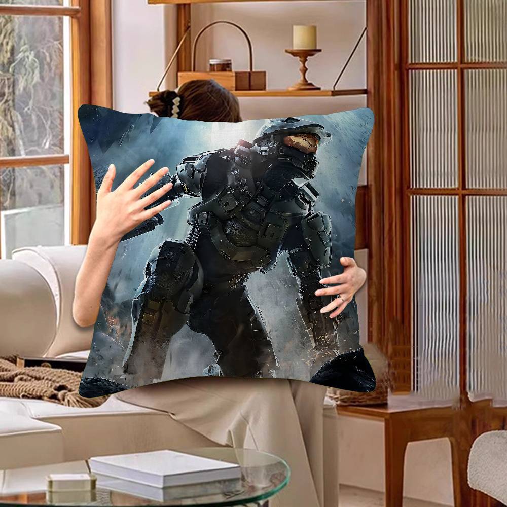 Game H-Halo Cool I-Infinite Personalized Pillow Dust Cover Bedroom Kids Party Decoration Pillowcase Birthday Children Gift