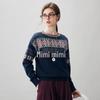 Komon Boka Women's Fair Isle Cashmere Round Neck Sweater