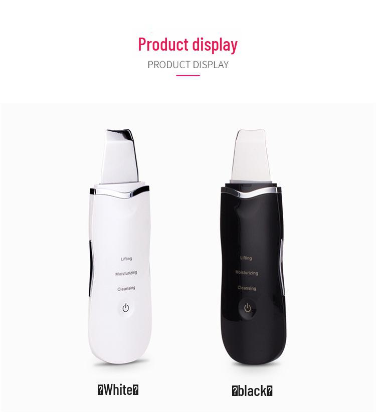Ultrasonic Ion Skin Scraper: Rechargeable Beauty Instrument for Household Cleansing and Skin Maintenance.