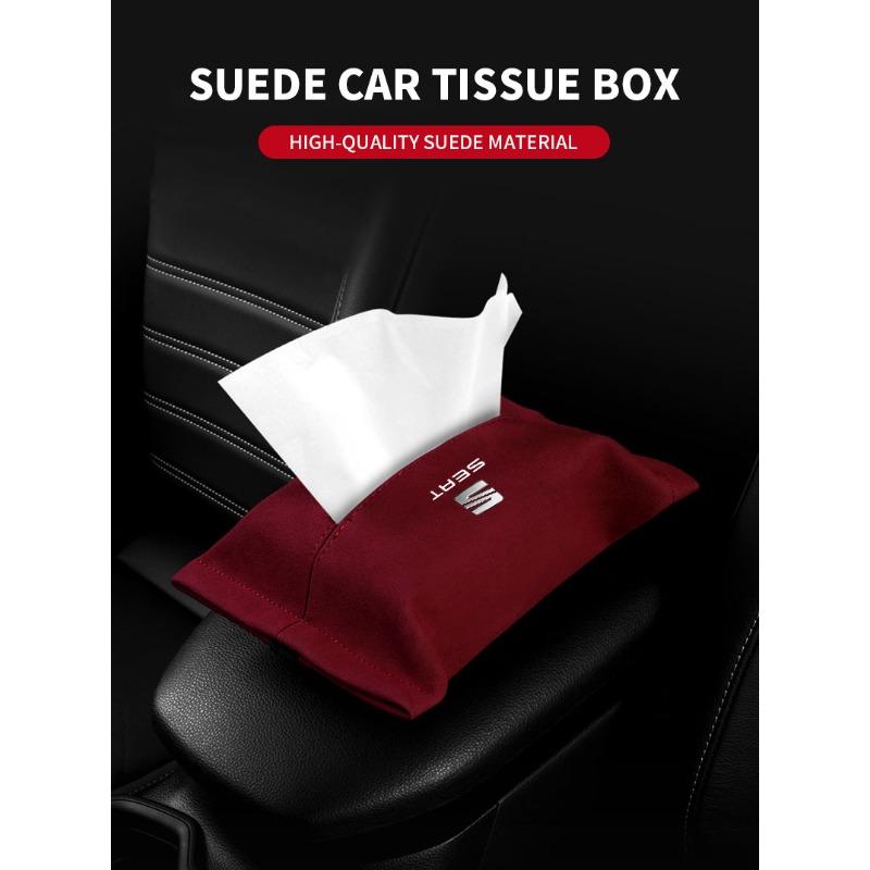1Pcs Car Tissue Box Holder Sun Visor Seat Back Car Accessories for SEAT Leon FR 5 6 MII Altea 5F Ibiza Toledo Cordoba Alhambra MK3