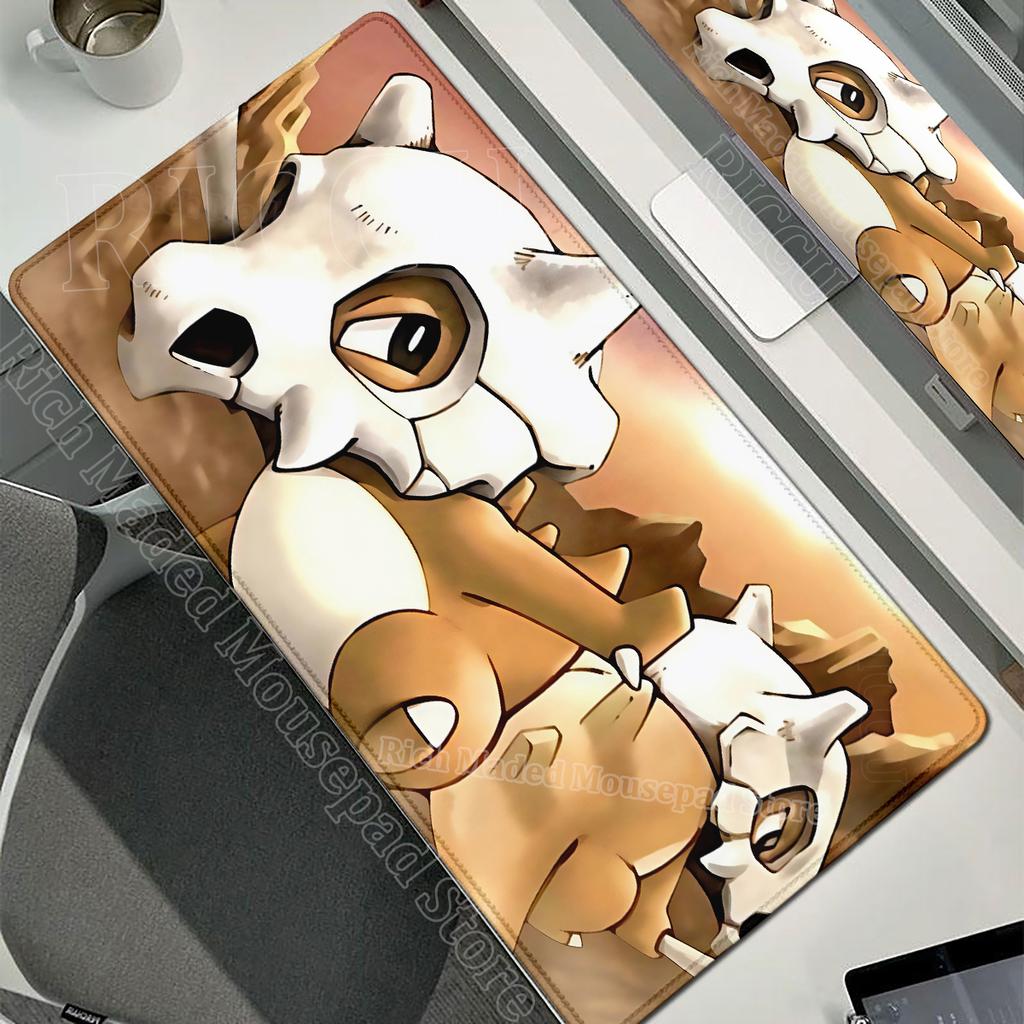 Kawaii Cubone Large Mouse Pad Gamer XXL Pc Keyboard Mouse Mat Tapis Souris Gaming HD PPokemons Rubber Mousepad Desk Accessories