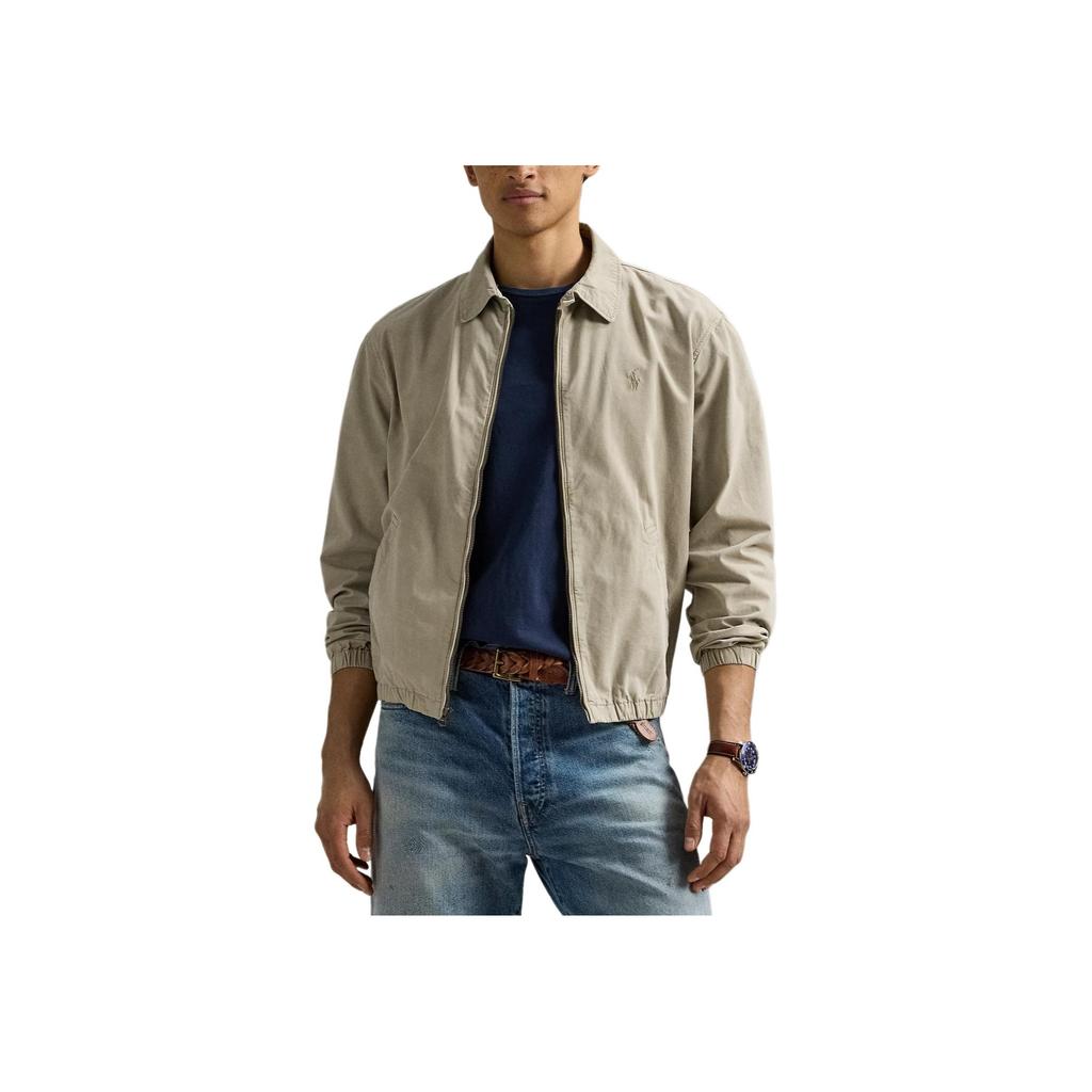 Polo Ralph Lauren Bayport Mineral Dyed Plain Long Sleeve Jacket Men jackets Olive 710961831-003