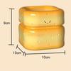1pcs Cream Bread Makeup Brush Holder Cute Pen Holder Ornament Cute Desktop Organizer Storage Box