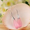 Fashion Opal Waterdrop Hook Earrings Flower Leaf Earring Jewelry for Women Gift
