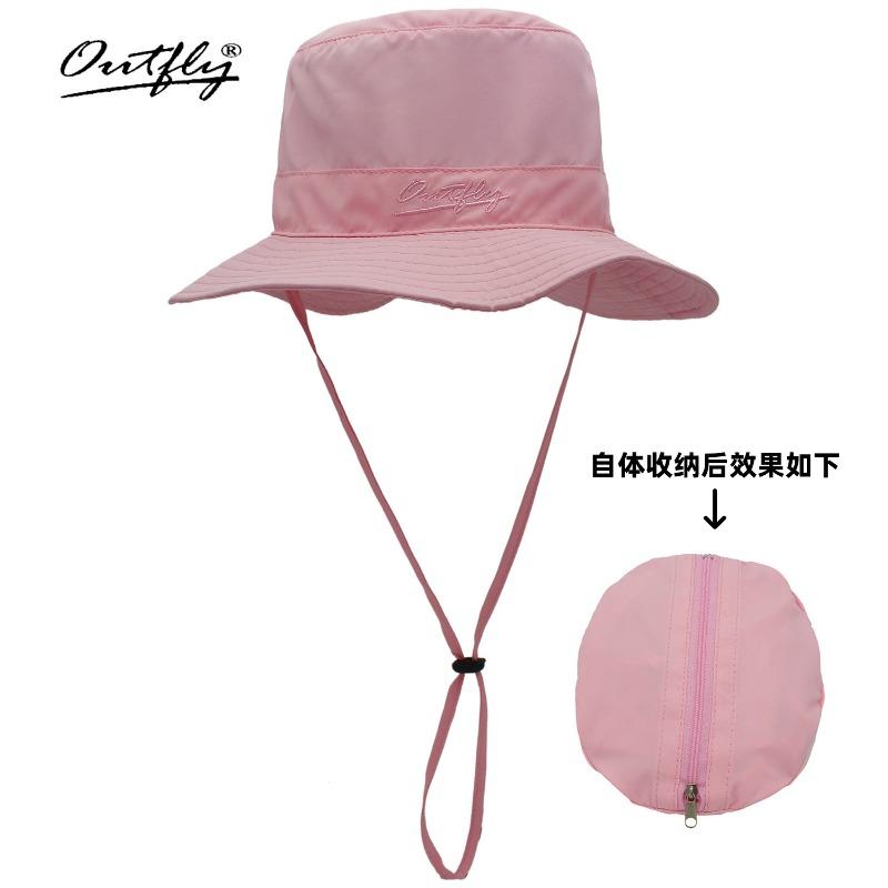 Foldable Wallet Bucket Hat Quick Drying Hat Sun Protection Sun Hat Men's Mountaineering Fishing Hat Wide Brim Sun Protection