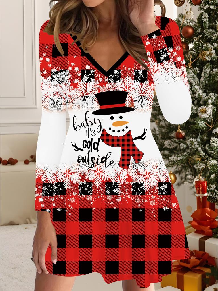 3D-printet kjole Eksklusivt trendy plagg for kvinner høst og vinter Juleutgave