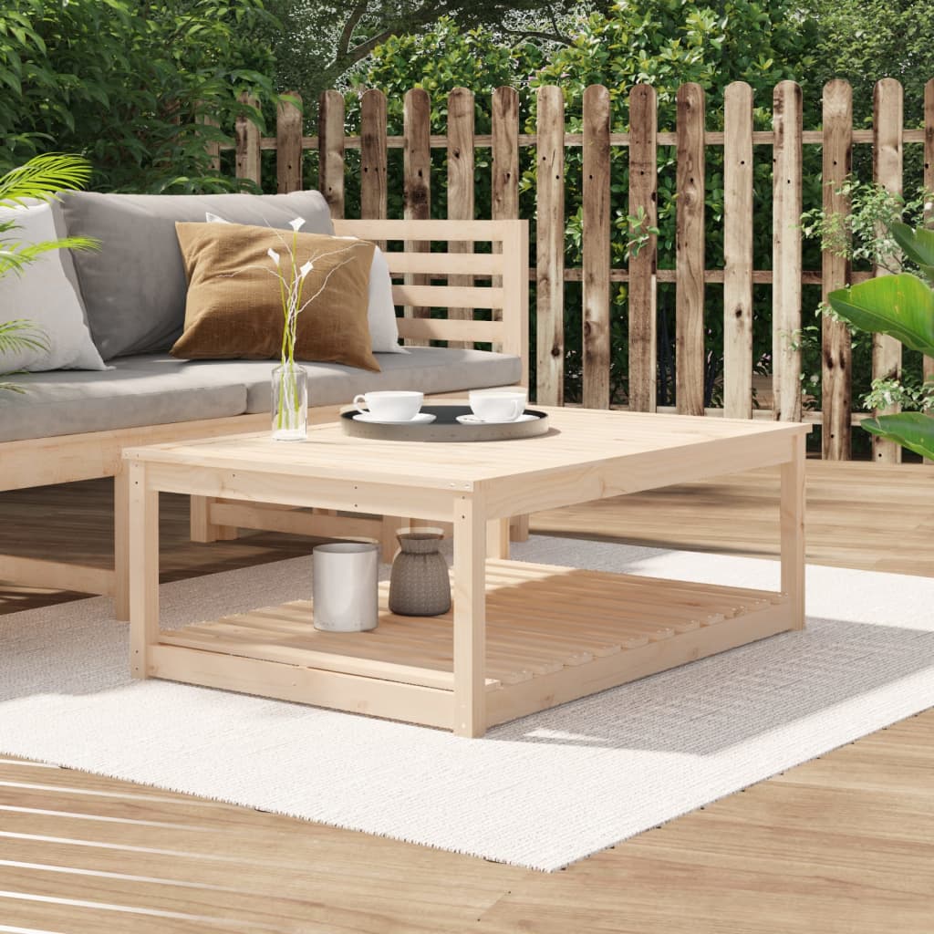 Vidaxl Garden Table, 121X82.5X45 Cm, Solid Pine Wood