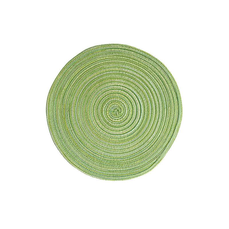 2025 New Woven Circular Anti Slip and Heat-resistant Cotton Yarn Placemat for Household Dining Table Insulation