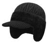 Thicken Thick Knitted Hat Knitted Outdoor Beanie Hat Ski Sports Hat  Middle-aged And Elderly People