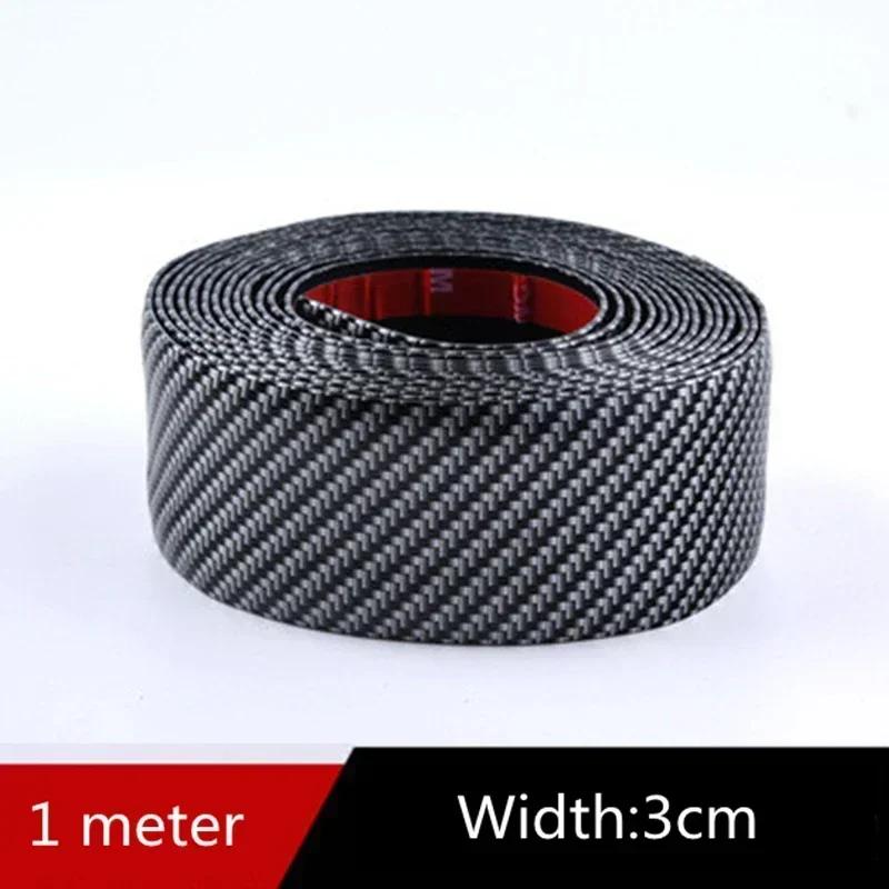 Auto Stickers Anti Kras Instaplijsten Protector Rubber Strip Koolstofvezel Auto Drempel Bescherming Bumper Film Sticker Auto Styling