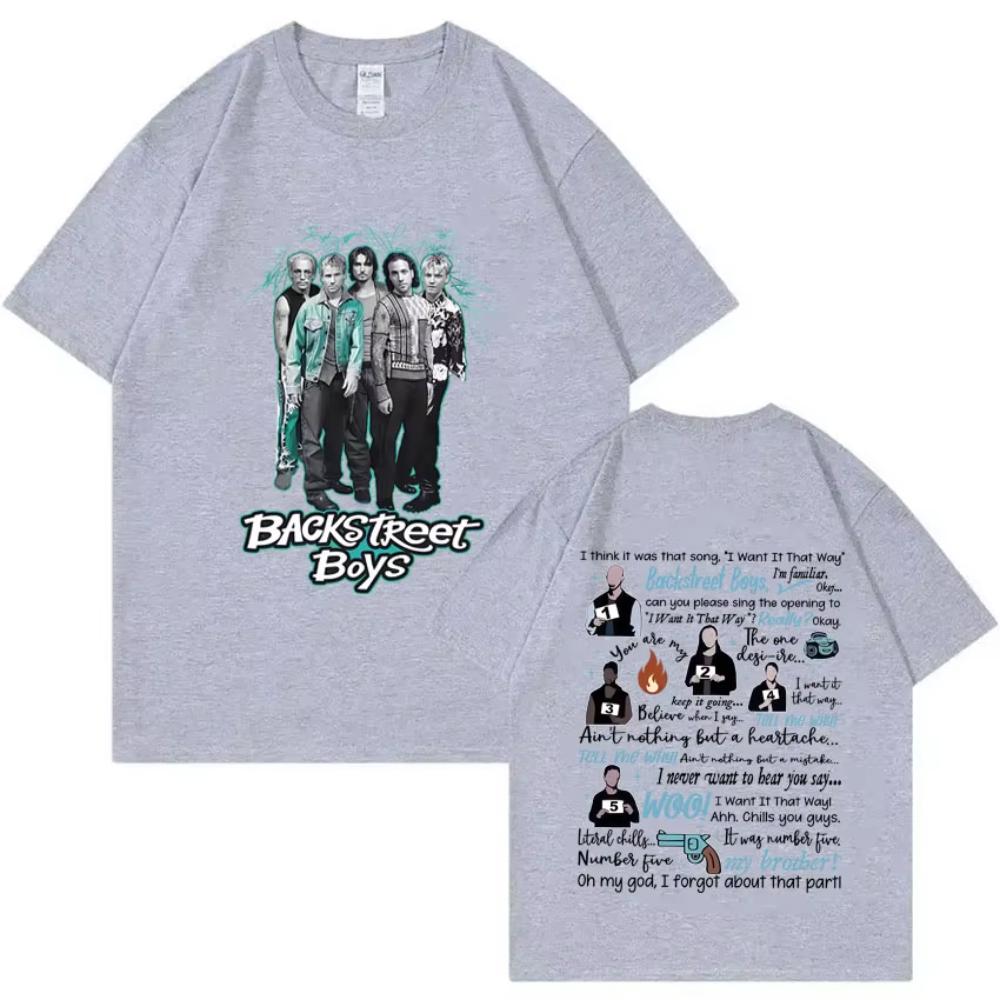Rock Brand Backstreet Boys T-shirt Men s Women s Casual Soft Cotton T Shirts Male Fashion Oversized T-shirts S разноцветный