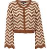 VEROMODA Women's V-Neck Cutout Knit Short Top