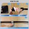 10PCS Ties Fastening Wire Reusable Cable Organizer Cord Rope Holder Self Adhesive Adjustable Organizer Strap Desk Management