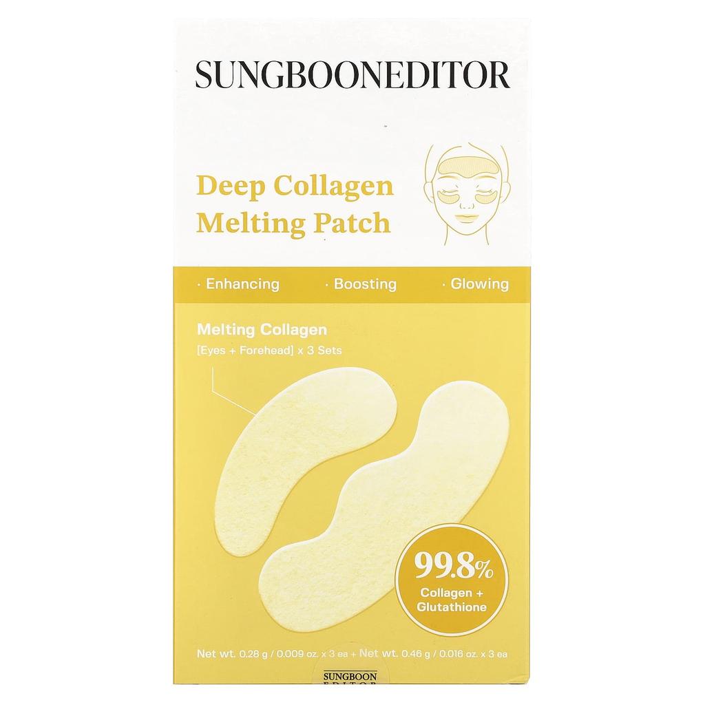 Deep Collagen Melting Patches, 3 Sets, 0.46G (0.016Oz) Each