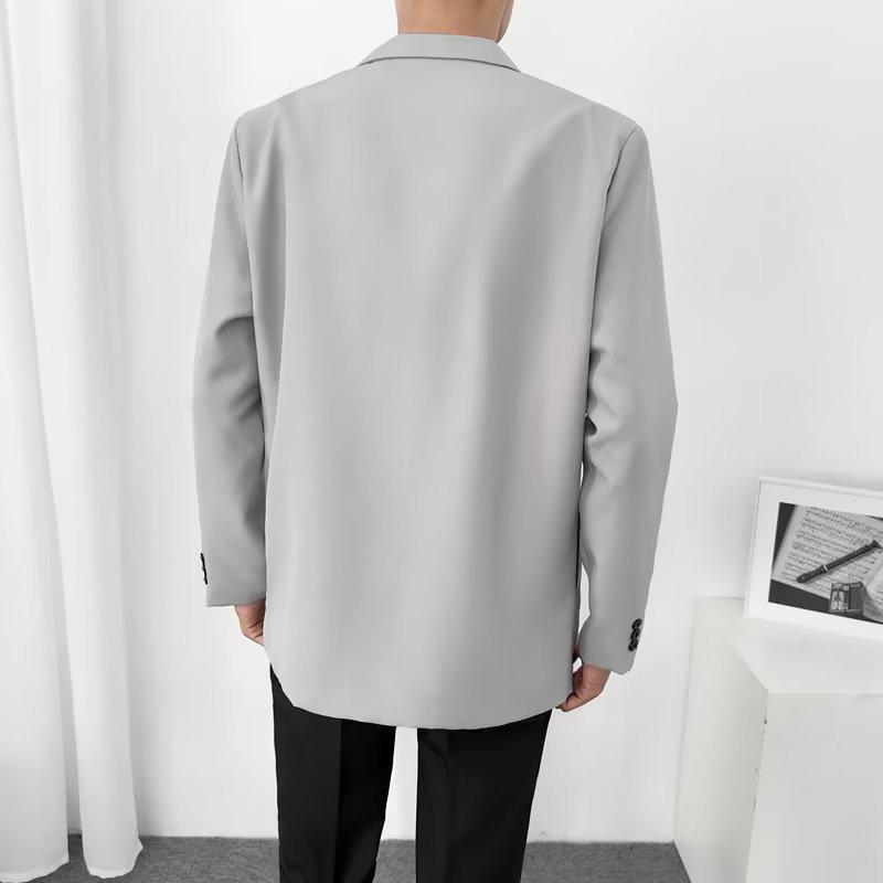 2024 Men's British Style Casual Blazer: Handsome, Lightly Mature, Spring/Autumn College Jacket