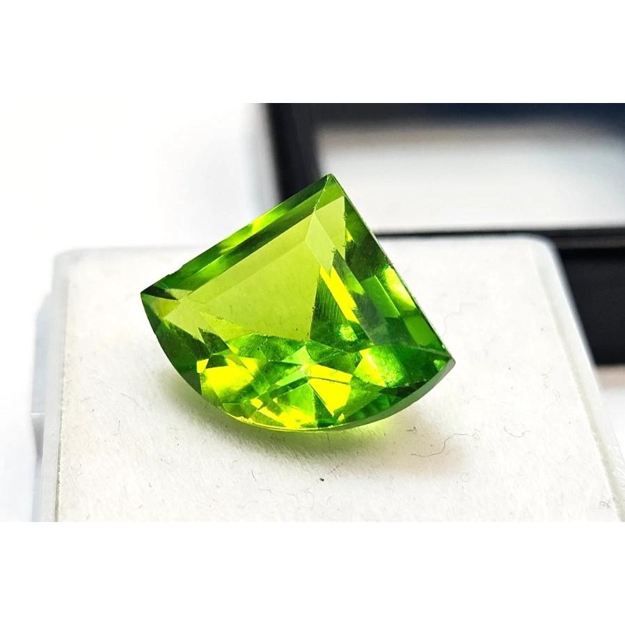 Green Peridot Shape Natural 8-10 Ct Fancy Cut Stunning Certified Loose Gemstone