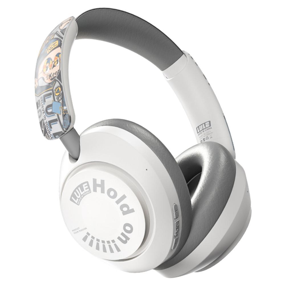 

EL-GT3 Bluetooth-compatible Headphones ANC Noise Cancelling Over Ear Wireless Headset with 2.4G Receiver Beige