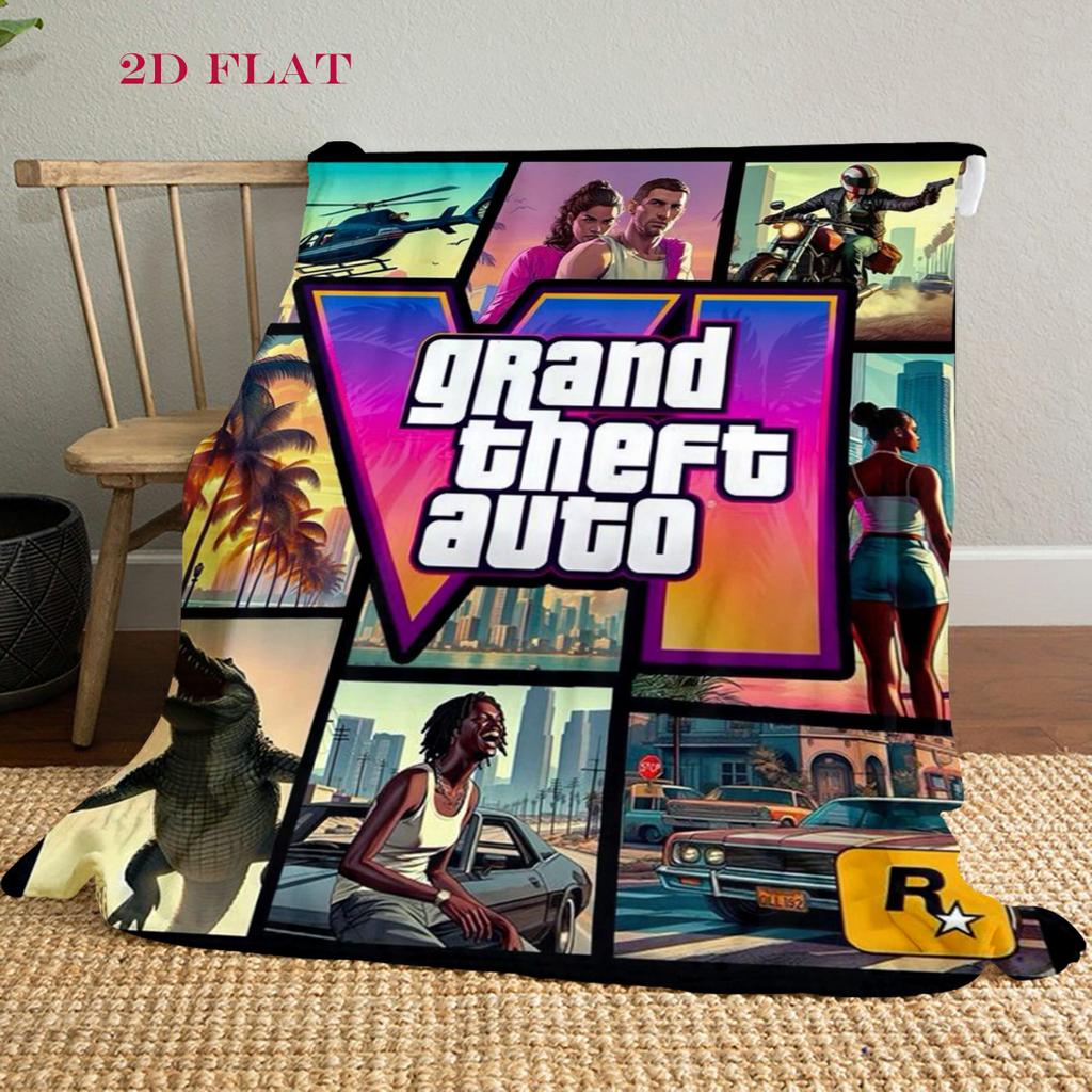 Grand Theft Auto V: Coperta Azione e Avventura coperta Arredamento Casa Coperta per riposo in ufficio Coperta in peluche per esterni Coperta per aria condizionata