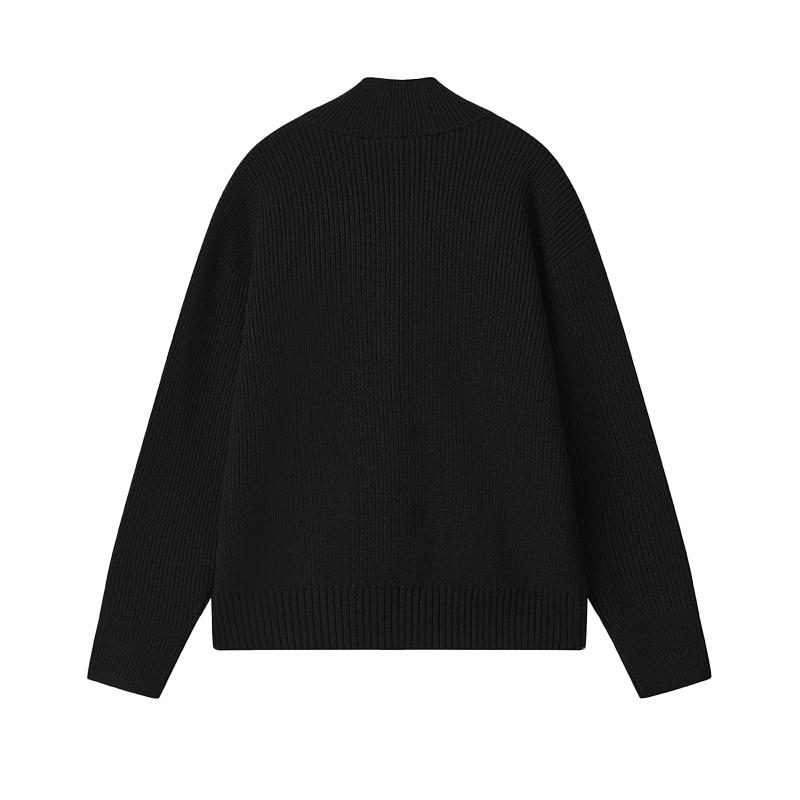 Fila Original Casual Sports Fashion Versatile Soft Comfortable Warm Loose Knit Sweater Unisex Sweater F51U549405FBK