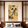 Feng Song Dynasty Aesthetic: Chinese Flower & Bird Magpie Painting for Hotel & Living Room