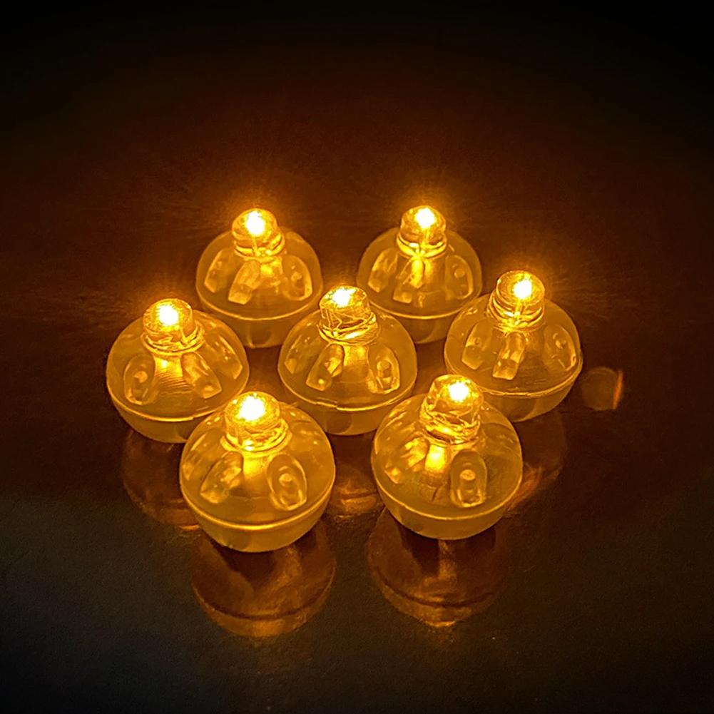 50pcs Colorful Glowing Small Ball Lamp LED Flash Round Balloon Lamp Mini Tumbler Ball Light for Christmas Wedding Party Decor