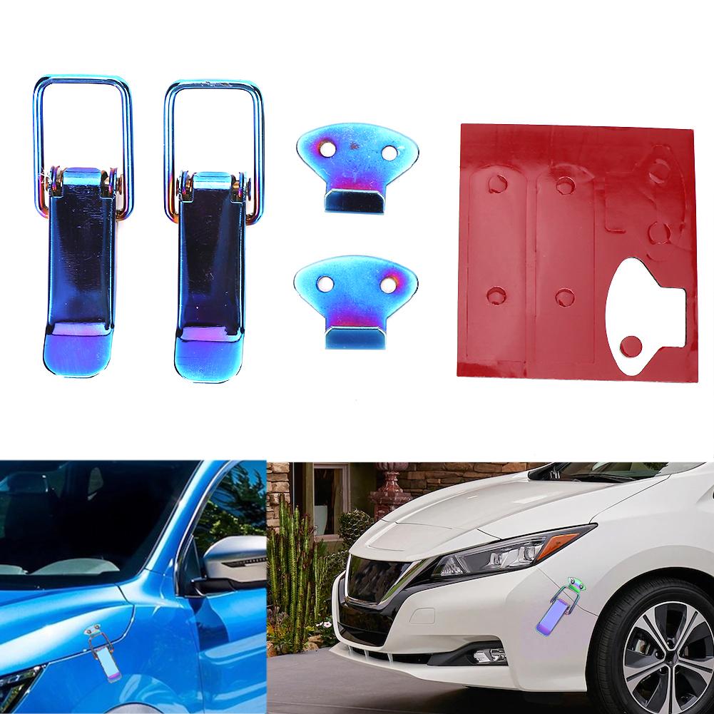Universal Security Car Truck Hook Lock Clip Quick Release Small Blue