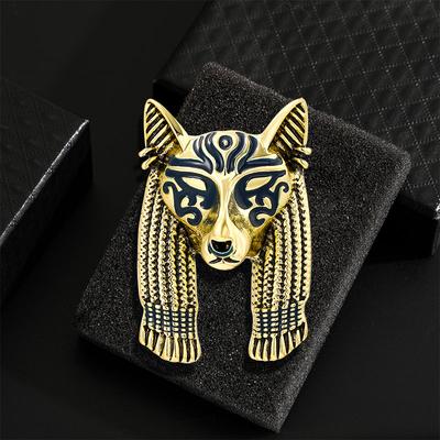Retro Palace Antique Cleopatra Drip Enamel Light Luxury Accessories Brooch