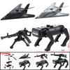 Modern Military World War UAV Machine Dog Weapon Accessories Army War Soldier MOC Model Building Block Bricks Toys For Kids