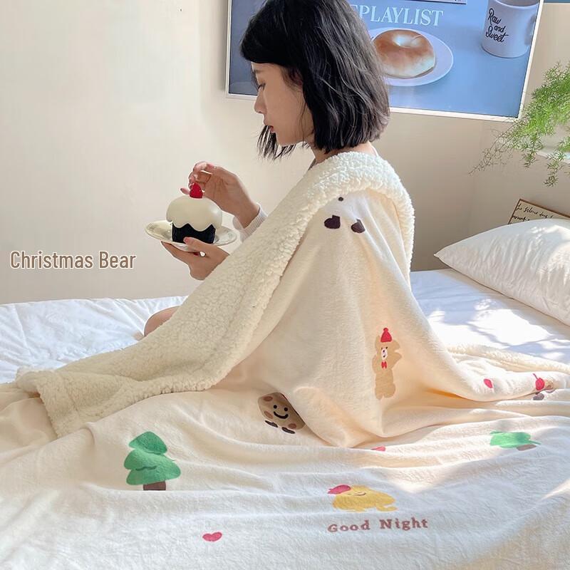 OEING Cartoon Lamb Fleece Children s Blanket 150x200cm