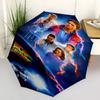 1 PC Automatic Folding Umbrella - Back Future Pattern Portable Foldable Design With 8 Ribs Christmas Birthday Gifts
