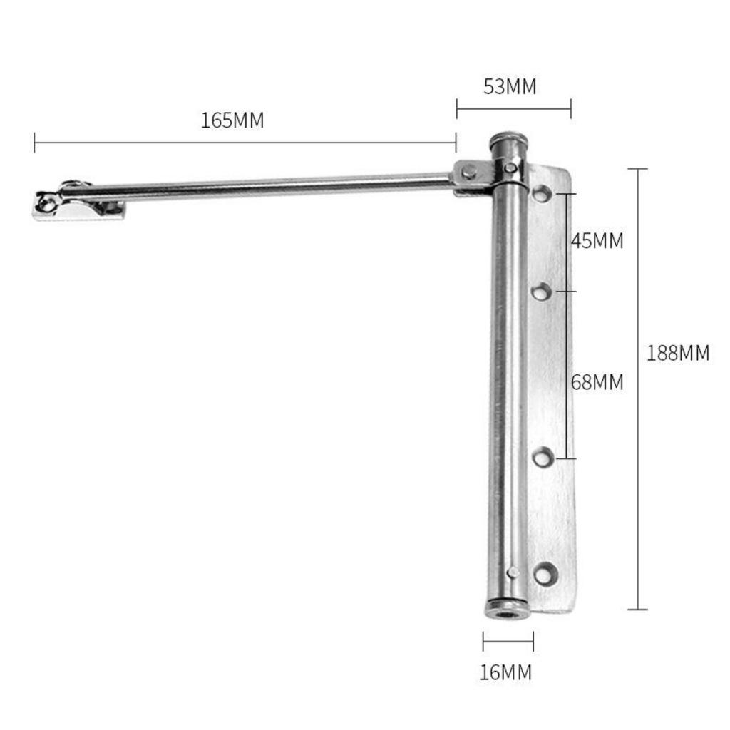Door Closer Outdoor Bar Door Closer Interior Stainless Steel Adjustable Door Recliner Lightweight Automatic Spring