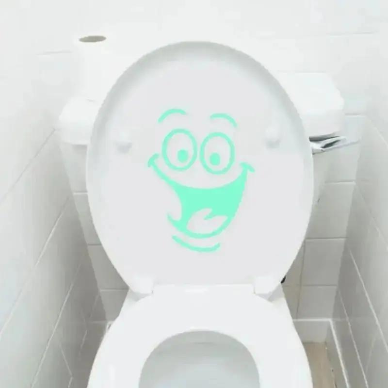Household Portable Supplies Funny Luminous Bathroom Wall Stickers Home Decor Glow In The Dark Toilet Stickers Accessories