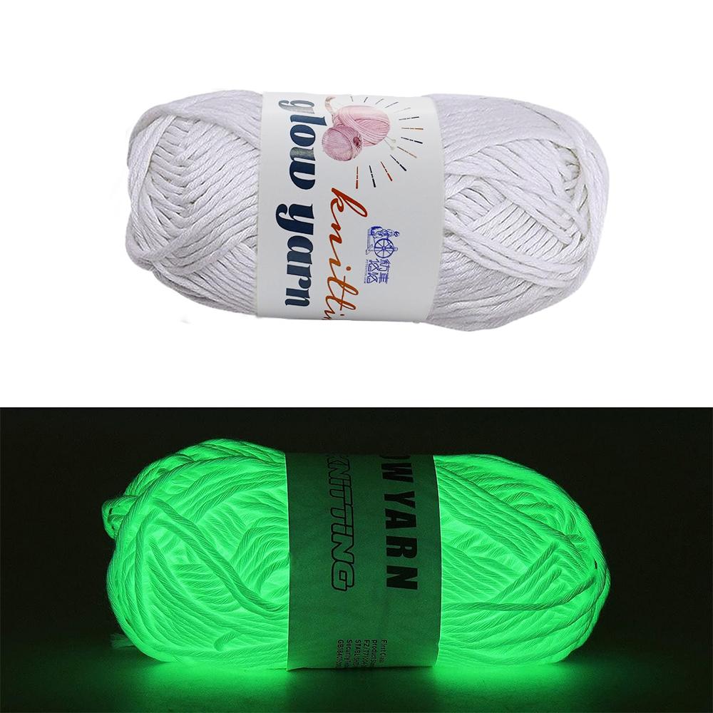50g Novel Functional Yarn Glow In The Dark Luminous Yarns Hand Knitting Carpet Sweater Hat Wool Glowing Yarn Sewing Accessories