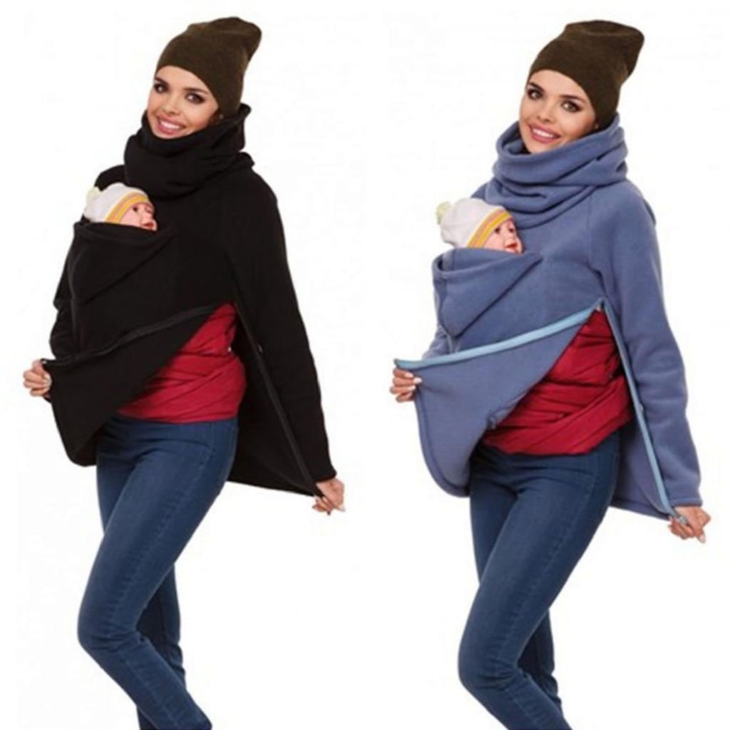 Women Long sleeve Jacket For Breast Feeding Pregnant Women Blouse Coat