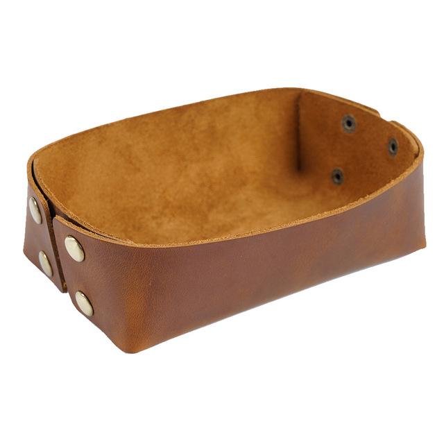 Кошелек для хранения, пустой современный карман Чарола, коричневый вход в дом, все кожаные подносы, дверные ключи, дизайнерские мужские органайзеры для камердинера оранжевый