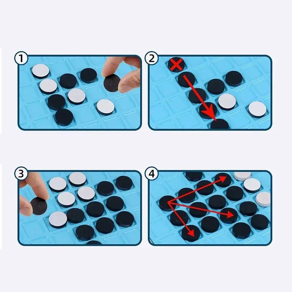 Touch Flip Kid Overturn Chess Tabletop Game Reversi Strategy Board Game  Camping Hiking