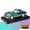 Classic 1/32 Benz 300SL Electroplated Version Alloy Diecast Metal Model Sound Light Pull Back Toy Miniatures Vehicle Ornament Gifts