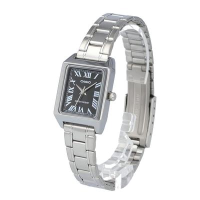 CASIO STANDARD Analog Basic Metal Black Watch Women's LTP-V007D-1B