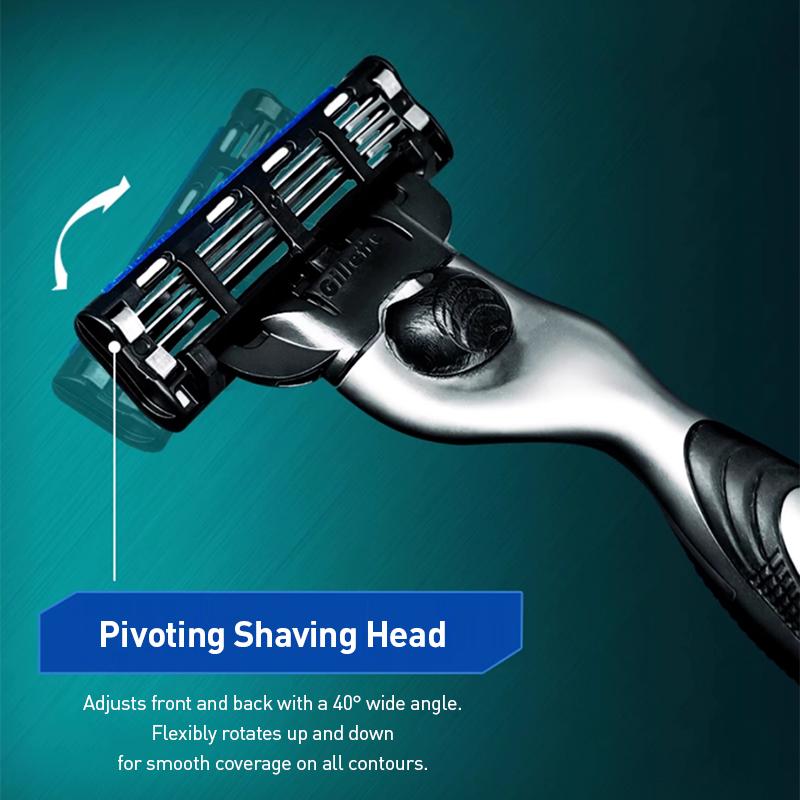 Gillette Maszynka do golenia Mach 3 1 Rączka 6 Głowic 1 Stojak