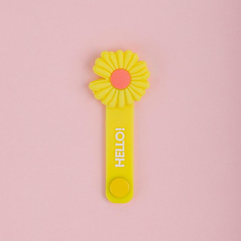 1 buc. Organizator de cabluri cu animal drăguț de desene animate, Legătură magnetică pentru cabluri, Organizator de cabluri, Înfășurător pentru căști