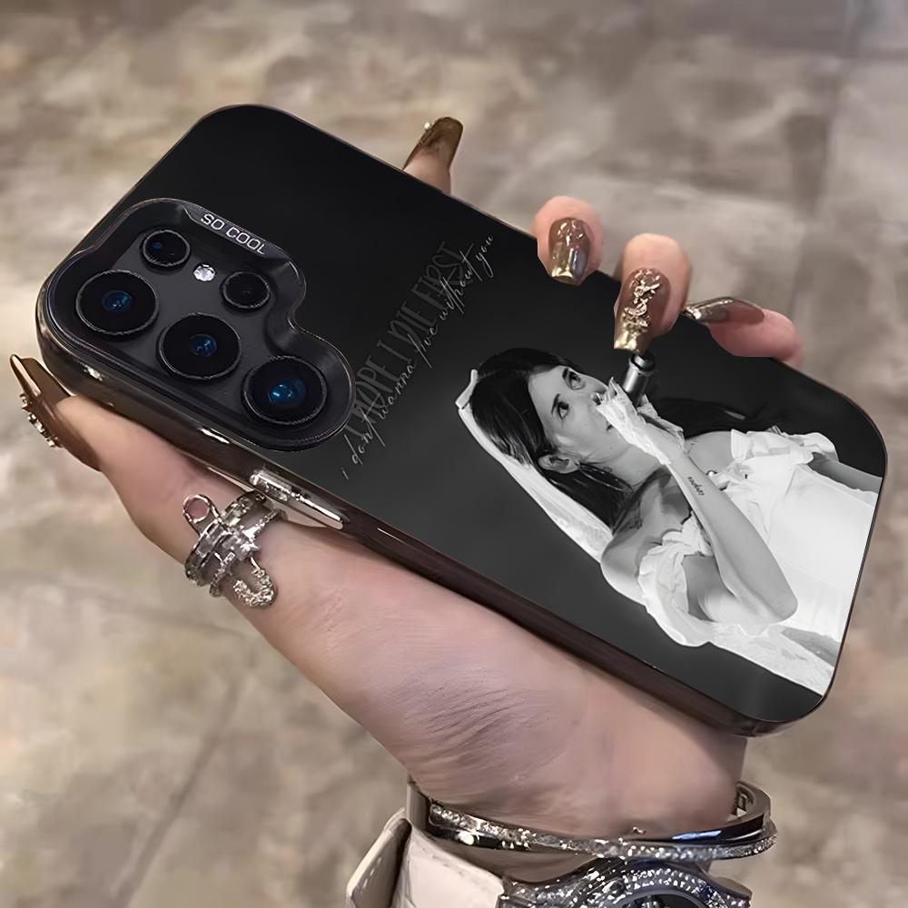 Nessa Barrett Singer Phone Case For Samsung S25 Ultra S23 S22 S21 S20 Plus S24 Fe A55 Color Silver Cover