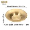 Deepened Design Round Dinner Plates 304 Stainless Steel Steak Plate Set  Tableware For Dining