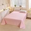 Simple Cotton Bed Sheet for Double Bed - Suitable for Summer & Student Dormitory, 40 Count, All Seasons