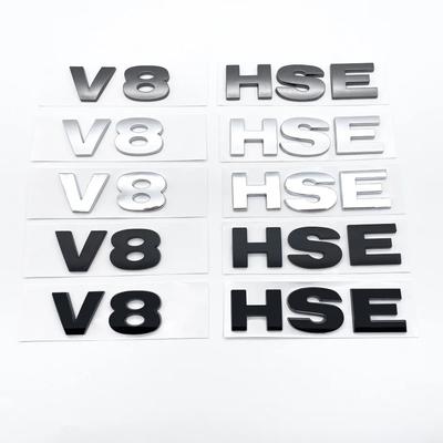 Car 3D ABS V8 HSE Rear Trunk Words Letter Logo Emblem Badge Decals Sticker For Land Rover Discovery 3 4 Freelander 2 Accessories