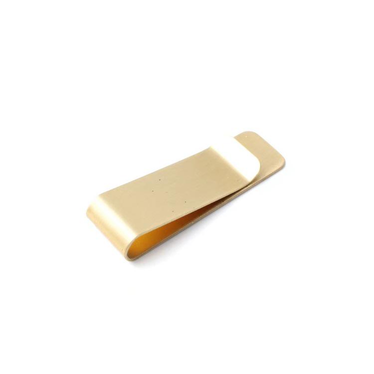 Brass Money Clip and Card Holder with Logo Printing Option