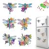 6Pcs Special Shape Diamond Painting Fridge Magnet White Fox Fridge Stickers Diamond Art Fridge Magnet for DIY Crafts Party Gift