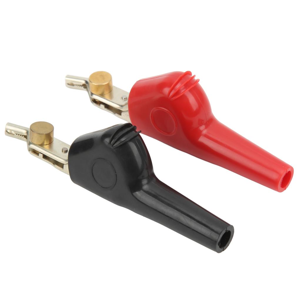 1 Set Non Stripping Test Clips with Needle PVC Cupronickel Electrical Clamps 25mm Opening